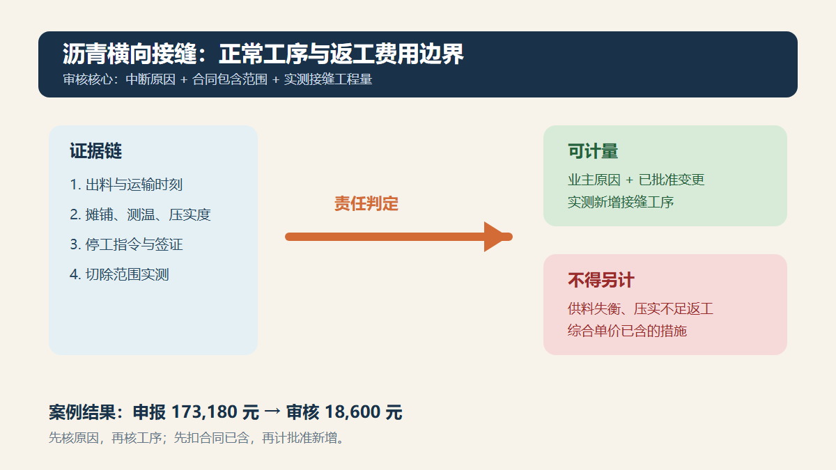 沥青横向接缝审核信息图