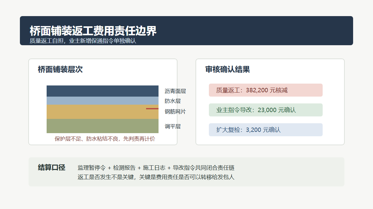 桥面铺装返工费用边界示意
