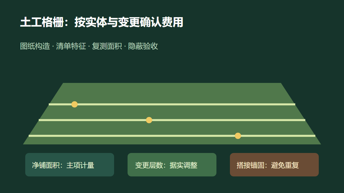 路基土工格栅搭接锚固审核信息图