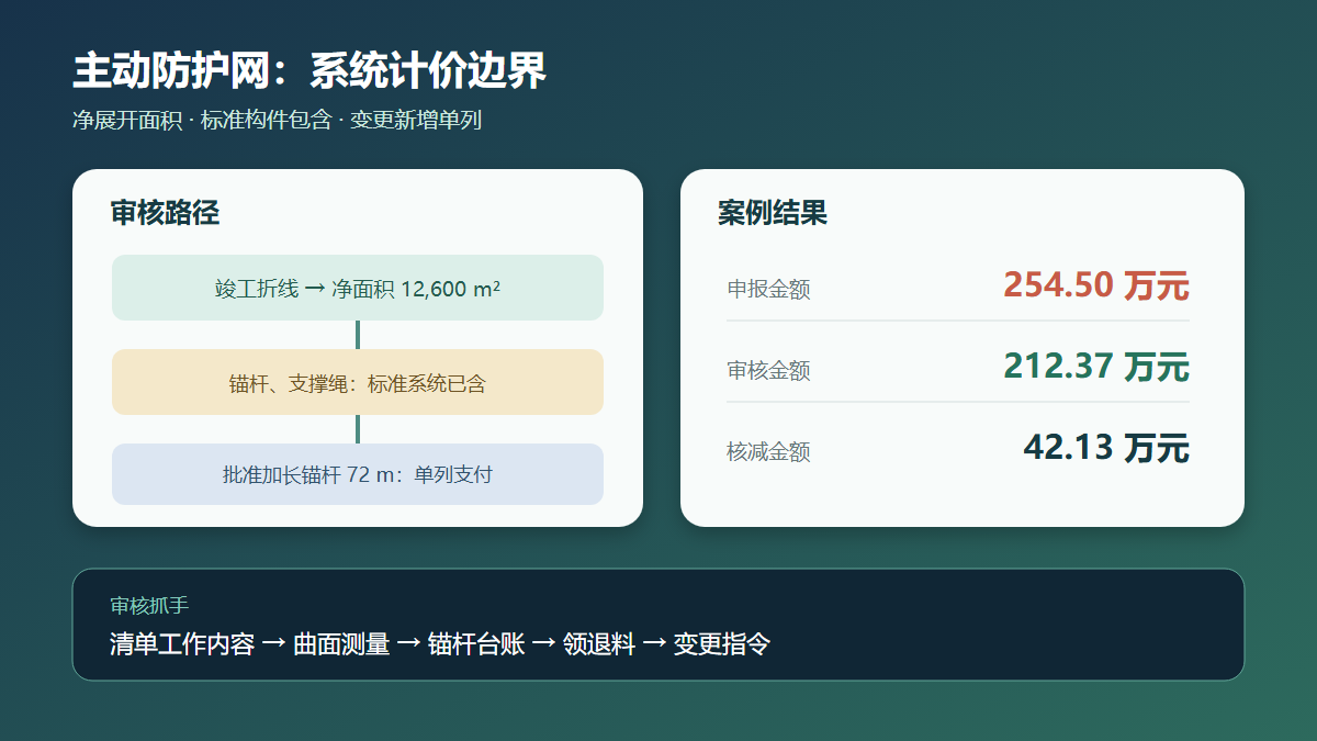 主动防护网计量边界审核图