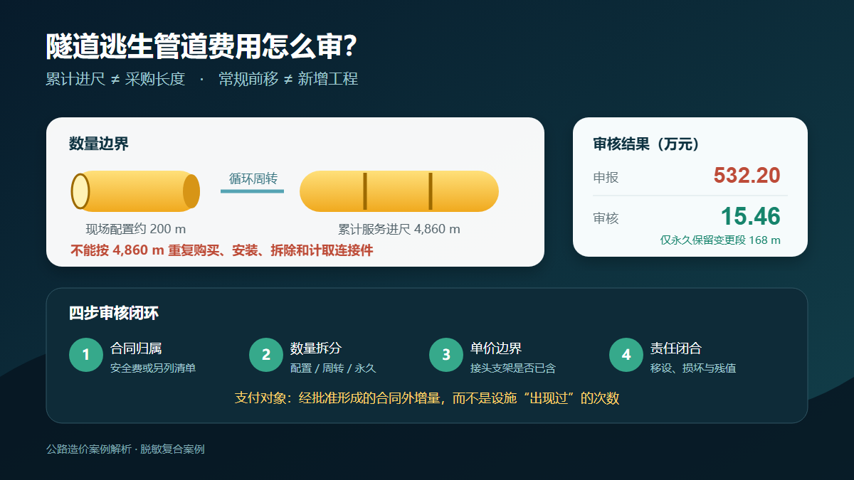 隧道逃生管道费用审核图