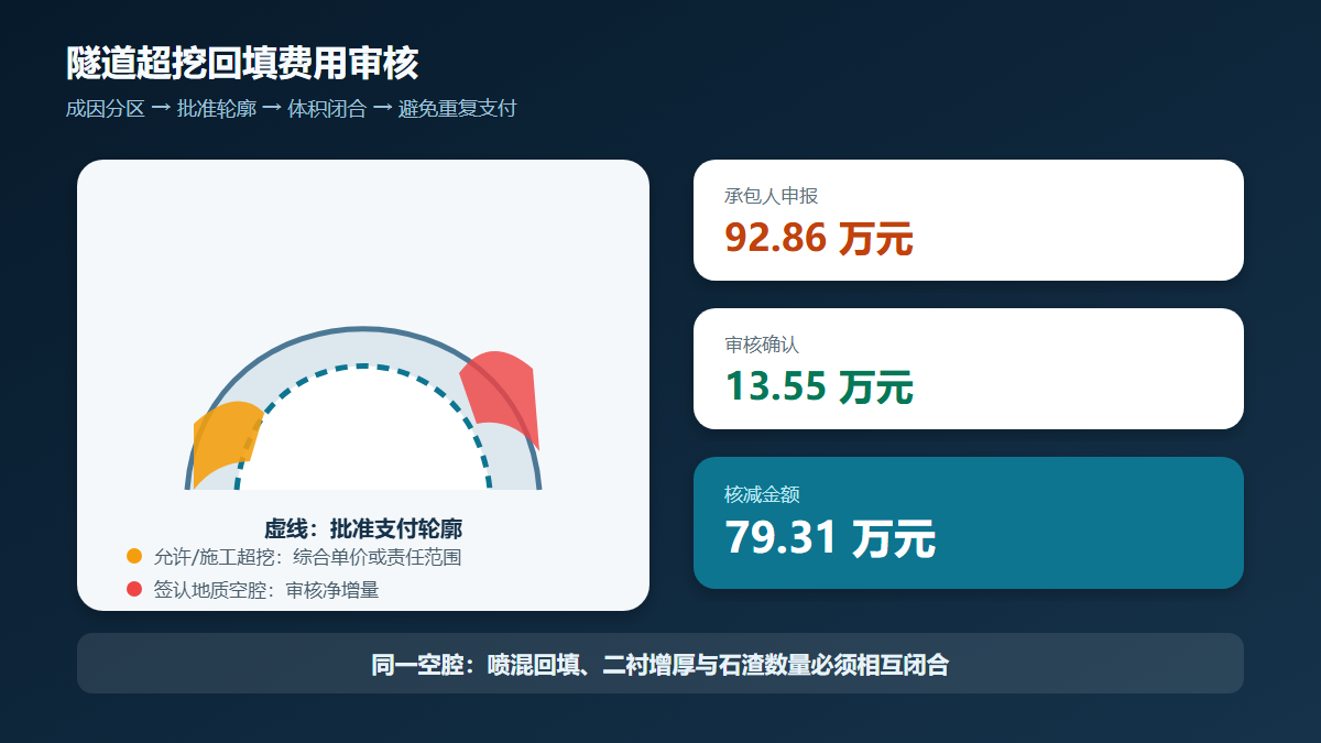 隧道超挖回填费用审核图