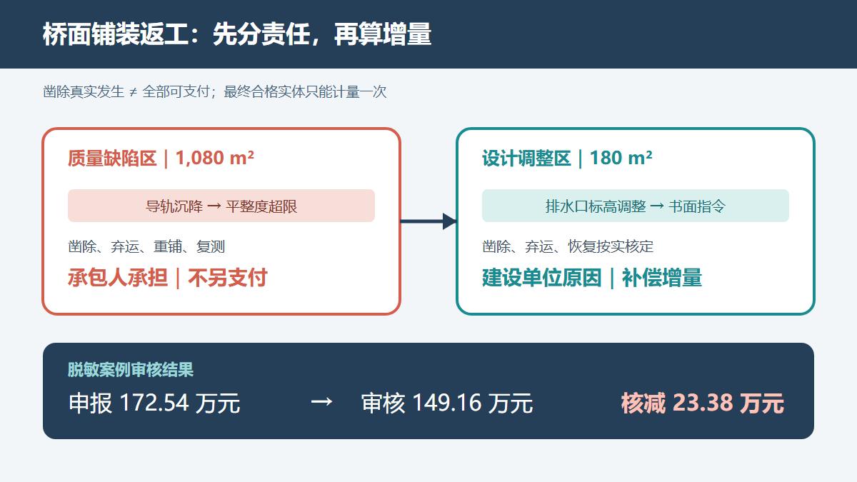 桥面混凝土铺装返工责任审核图