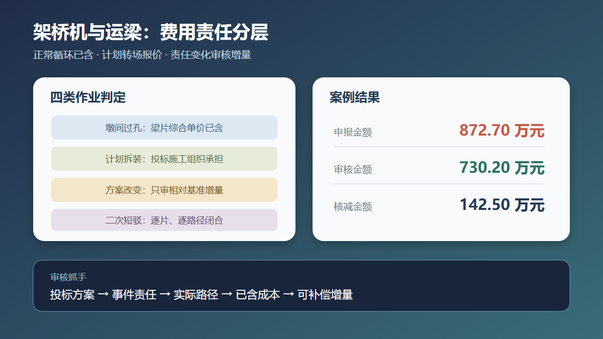 架桥机转场与梁体短驳审核图