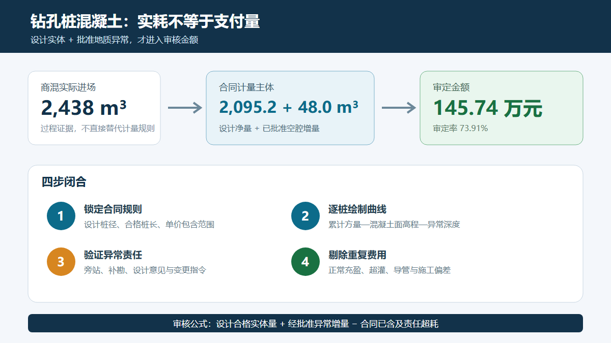 钻孔桩混凝土支付边界信息图